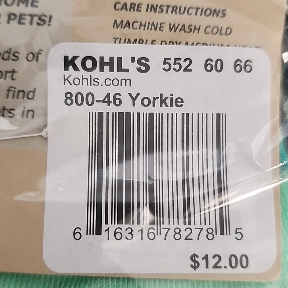 Mint Green Yorkie Dog Socks - Picture 5 of 5